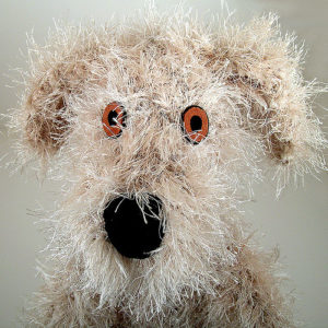 fuzzy dog doll